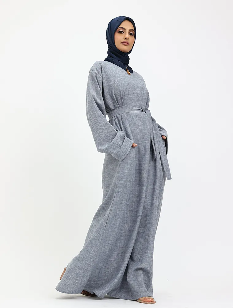 Denim Linen Abaya